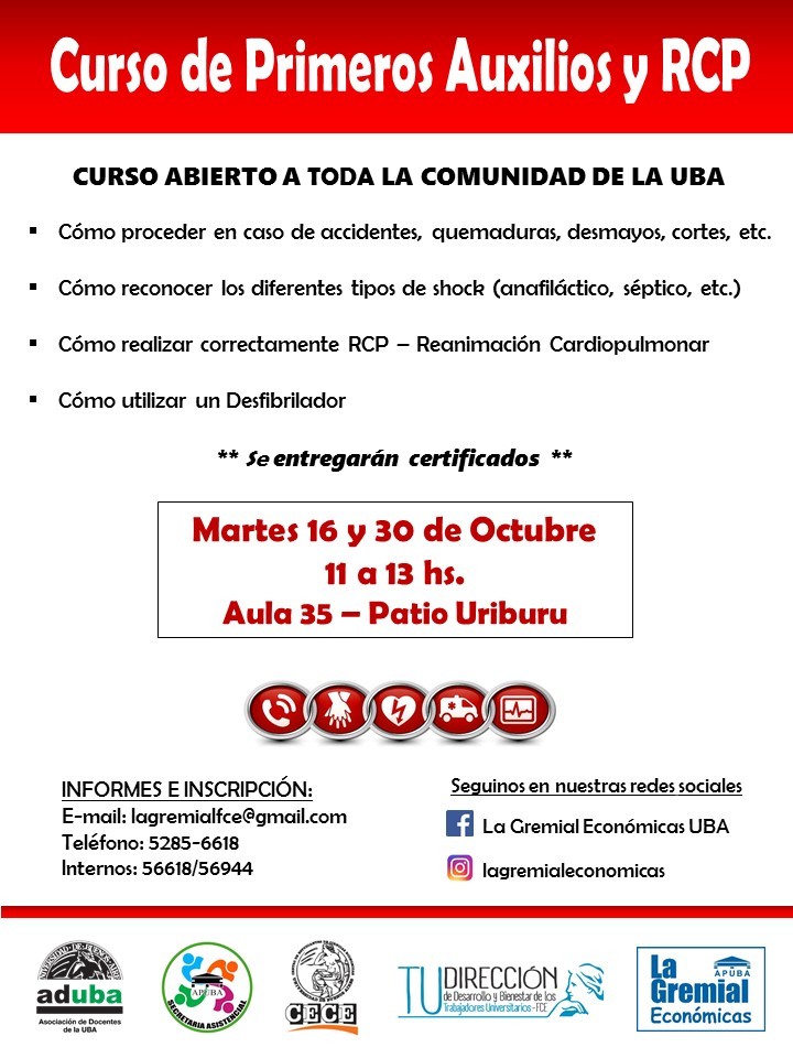 Curso de PRIMEROS AUXILIOS - Formalba