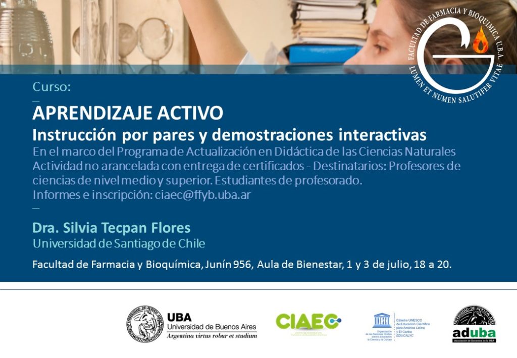 Curso: APRENDIZAJE ACTIVO | Instrucción por pares y demostraciones interactivas