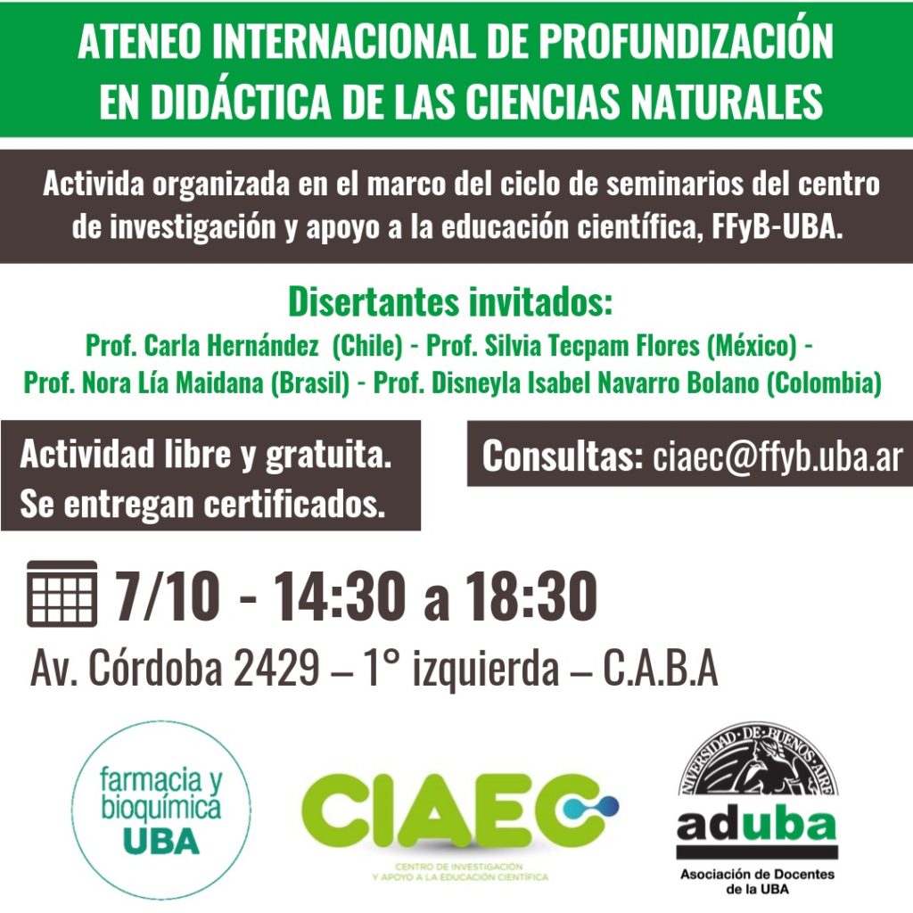 Ateneo Internacional de Profundización en Didactica de las Ciencias Naturales