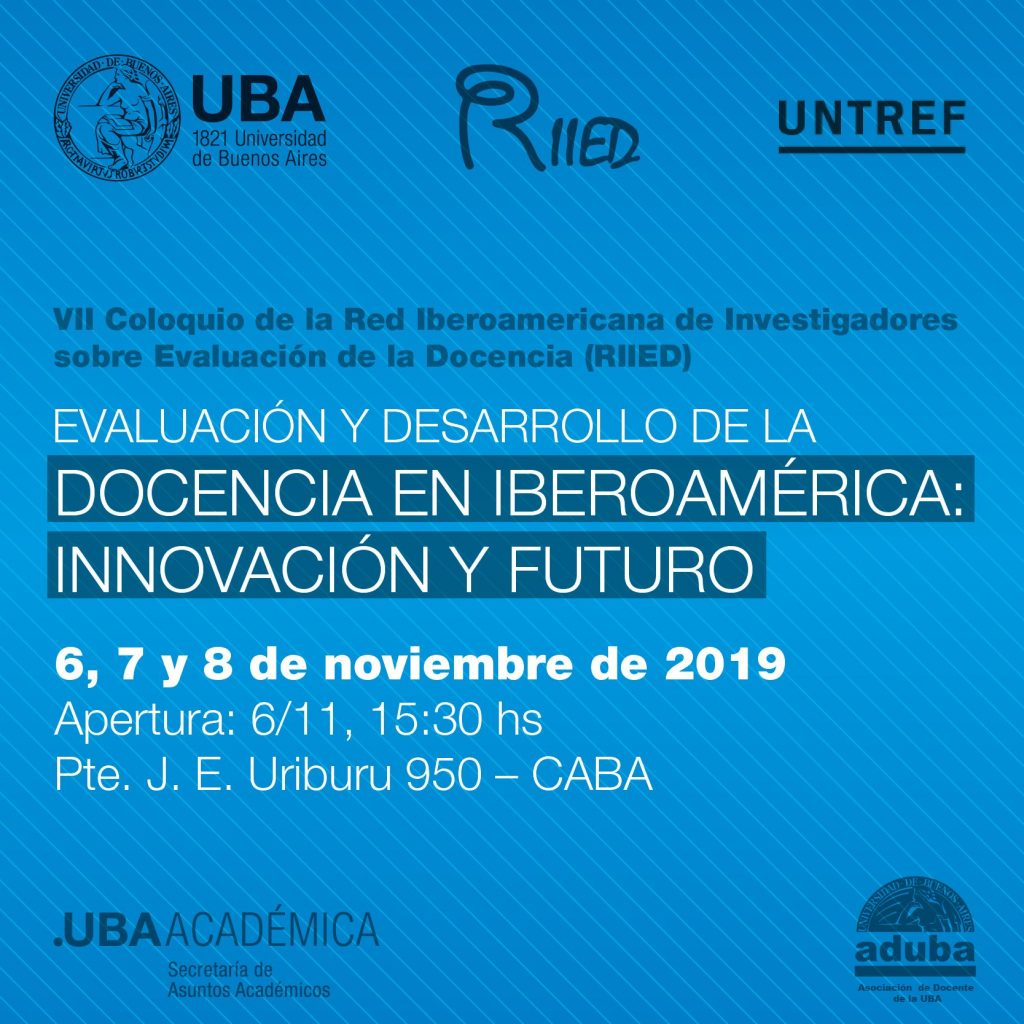 VII Coloquio de RIIED «Evaluación y desarrollo de la docencia en Iberoamérica: innovación y futuro”