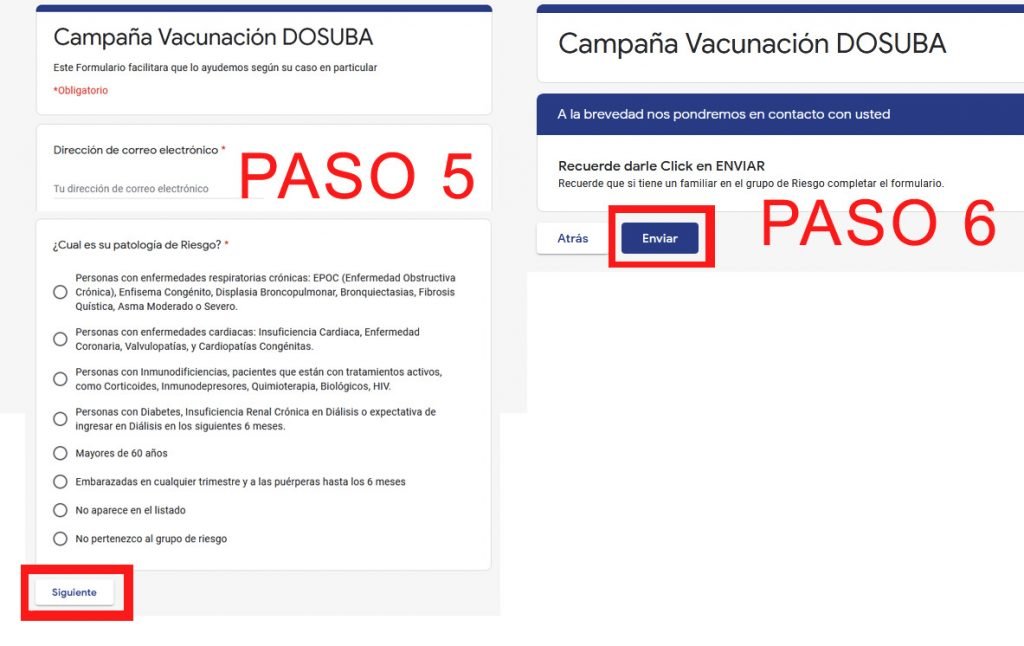 DOSUBA: Campaña de Vacunación Antigripal y Antineumocócica 2020