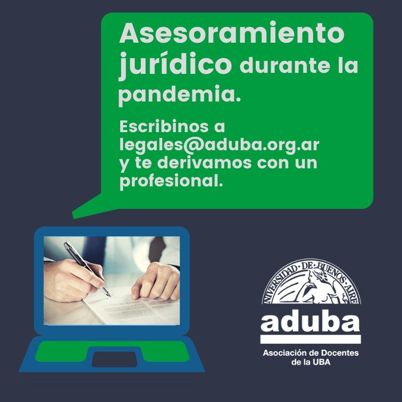 Asesoramiento jurídico durante la pandemia